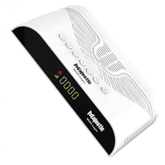  MAJESTIC M880 EAGLE EDITION 5G FULL HD 1080P DVB-S2 DIGITAL SATELLITE RECEIVER 8000 CHANNELS H.265 DECODER ANDROID BOX - WHITE