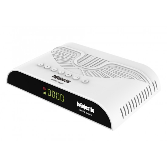  MAJESTIC M880 EAGLE EDITION 5G FULL HD 1080P DVB-S2 DIGITAL SATELLITE RECEIVER 8000 CHANNELS H.265 DECODER ANDROID BOX - WHITE