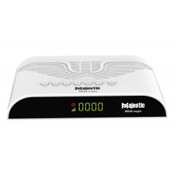  MAJESTIC M880 EAGLE EDITION 5G FULL HD 1080P DVB-S2 DIGITAL SATELLITE RECEIVER 8000 CHANNELS H.265 DECODER ANDROID BOX - WHITE