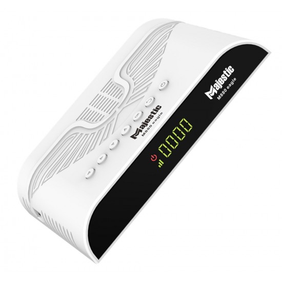  MAJESTIC M880 EAGLE EDITION 5G FULL HD 1080P DVB-S2 DIGITAL SATELLITE RECEIVER 8000 CHANNELS H.265 DECODER ANDROID BOX - WHITE