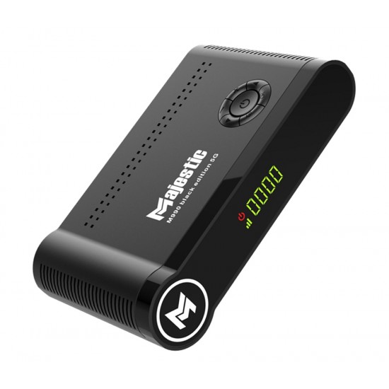 MAJESTIC M990 5G FULL HD 1080P DVB-S2 DIGITAL SATELLITE RECEIVER 8000 CHANNELS H.265 DECODER ANDROID BOX - BLACK