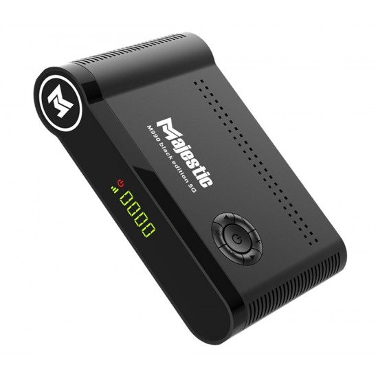 MAJESTIC M990 5G FULL HD 1080P DVB-S2 DIGITAL SATELLITE RECEIVER 8000 CHANNELS H.265 DECODER ANDROID BOX - BLACK
