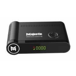 MAJESTIC M990 5G FULL HD 1080P DVB-S2 DIGITAL SATELLITE RECEIVER 8000 CHANNELS H.265 DECODER ANDROID BOX - BLACK