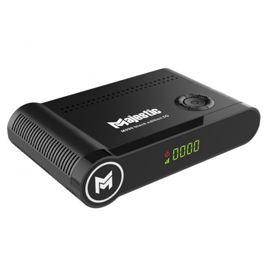 MAJESTIC M990 5G FULL HD 1080P DVB-S2 DIGITAL SATELLITE RECEIVER 8000 CHANNELS H.265 DECODER ANDROID BOX - BLACK