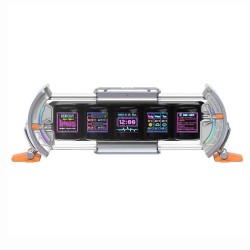 DIVOOM TIMES GATE PIXEL ART CLOCK WITH SMART APP CONTROL RGB LED DISPLAY WIFI CONNECTIVITY CUSTOMIZABLE DASHBOARD DIGITAL GAME ROOM AND OFFICE DECOR 128X128 IPS – SILVER