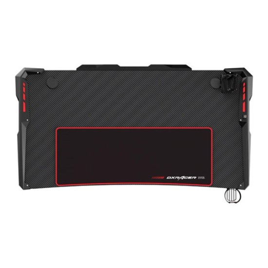 DXRACER E-SPORTS GAMING DESK - BLACK/RED 