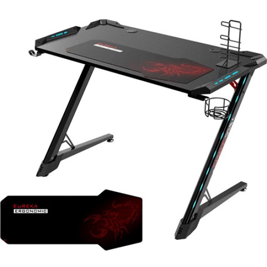 EUREKA ERGONOMIC Z1-S PRO GAMING COMPUTER DESK RGB LIGHT 