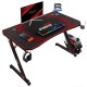 HAIWEI HJ-8036D SUPER Z CARBON FIBER SURFACE MULTIFUNCTIONAL COMPUTER DESK - BLACK 