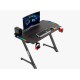 TWISTED MIND Z SHAPED GAMING DESK CARBON FIBER TEXTURE - RGB