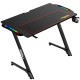 TWISTED MIND Z SHAPED GAMING DESK CARBON FIBER TEXTURE - RGB