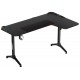 TWISTED MINDS WARRIOR L-SHAPED RIGHT-HAND ERGONOMIC RGB CARBON FIBER TEXTURE STEEL FRAMED GAMING DESK - BLACK