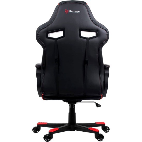 AROZZI MILANO ERGONOMIC COMPUTER GAMING/OFFICE CHAIR WITH SWIVEL - RED