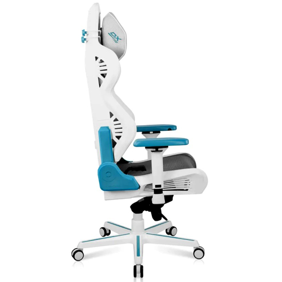 DXRACER AIR D7200 MESH GAMING CHAIR MODULAR OFFICE CHAIR - WHITE/CYAN