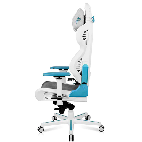 DXRACER AIR D7200 MESH GAMING CHAIR MODULAR OFFICE CHAIR - WHITE/CYAN