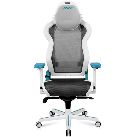 white gaming chair dxracer