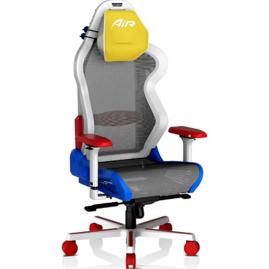 DXRACER AIR D7200 MESH GAMING CHAIR MODULAR OFFICE CHAIR - YELLOW/RED/BLUE 