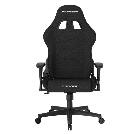 DXRACER P132 PRINCE SERIES ERGONOMIC WOVEN FABRIC 2D ADJUSTABLE ARMRESTS COOLING GEL HEAD PILLOW UP TO 198 LBS CAPACITY GAMING CHAIR - BLACK