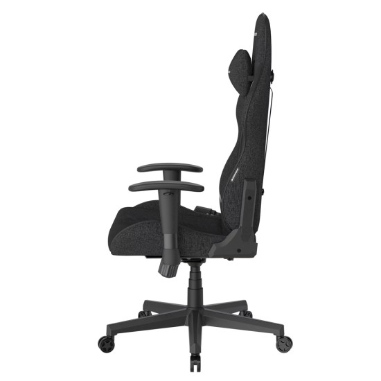 DXRACER P132 PRINCE SERIES ERGONOMIC WOVEN FABRIC 2D ADJUSTABLE ARMRESTS COOLING GEL HEAD PILLOW UP TO 198 LBS CAPACITY GAMING CHAIR - BLACK