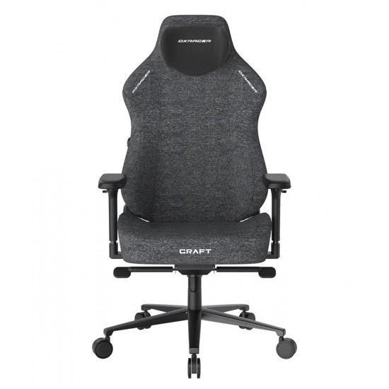 DXRACER GC-XLCF23FBE-BG CRAFT PRO SERIES UPHOLSTERY EPU LEATHERETTE 4D ARMREST GAMING CHAIR - BLACK GREY PLUS/XL