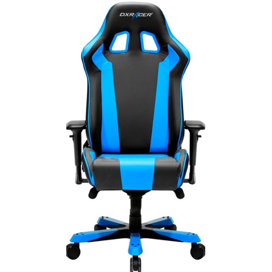 DXRACER KING SERIES MODULAR GAMING CHAIR EXTRA WIDE SEAT LARGE BACKRET - BLUE/BLACK