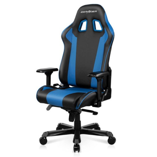 DXRACER KING SERIES MODULAR GAMING CHAIR EXTRA WIDE SEAT LARGE BACKRET - BLUE/BLACK