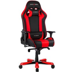 DXRACER KING SERIES MODULAR  GAMING CHAIR EXTRA WIDE SEAT LARGE BACKRET - RED/BLACK