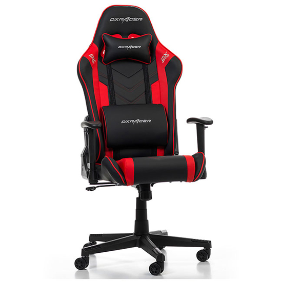 DXRACER PRINCE SERIES P132 GAMING CHAIR - BLACK/RED 