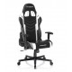 DXRACER PRINCE SERIES P132 1D ARMRESTS WITH SOFT SURFACE PVC LEATHER GAMING CHAIR - BLACK/ WHITE