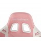 DXRACER PRINCE SERIES P132 1D ARMRESTS WITH SOFT SURFACE PVC LEATHER GAMING CHAIR - WHITE/PINK