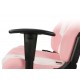 DXRACER PRINCE SERIES P132 1D ARMRESTS WITH SOFT SURFACE PVC LEATHER GAMING CHAIR - WHITE/PINK