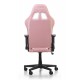 DXRACER PRINCE SERIES P132 1D ARMRESTS WITH SOFT SURFACE PVC LEATHER GAMING CHAIR - WHITE/PINK