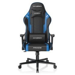 DXRACER P132 PRINCE SERIES PREMIUM PU-LEATHER 1D ARMRESTS CLASS 4 GAS PISTON 6CM PU-COATED CASTERS 150KG RECOMMENDED WEIGHT GAMING CHAIR - BLACK/BLUE
