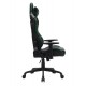 CALL OF DUTY (COD) GAMING CHAIR WITH ADJUSTABLE 2D ARMREST ROTATING HEAD AND METAL BASE - GREEN/BLACK