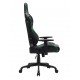 CALL OF DUTY (COD) GAMING CHAIR WITH ADJUSTABLE 2D ARMREST ROTATING HEAD AND METAL BASE - GREEN/BLACK