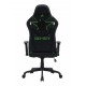 CALL OF DUTY (COD) GAMING CHAIR WITH ADJUSTABLE 2D ARMREST ROTATING HEAD AND METAL BASE - GREEN/BLACK