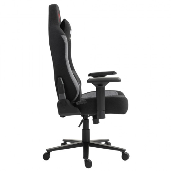 MARVO CH-178 ERGONOMIC MEMORY FOAM LUMBARD & MAGNETIC HEAD PILLOW 150KG CAPACITY GAMING CHAIR - BLACK AND GRAY