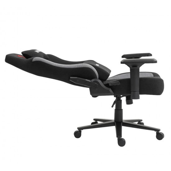MARVO CH-178 ERGONOMIC MEMORY FOAM LUMBARD & MAGNETIC HEAD PILLOW 150KG CAPACITY GAMING CHAIR - BLACK AND GRAY