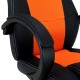 MEETION MT-CHR05 GAMING CHAIR WITH PU+PVC LEATHER SEAT SCRATCH RESISTANT AND BREATHABLE FABRIC - BLACK/ORANGE