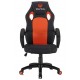 MEETION MT-CHR05 GAMING CHAIR WITH PU+PVC LEATHER SEAT SCRATCH RESISTANT AND BREATHABLE FABRIC - BLACK/ORANGE