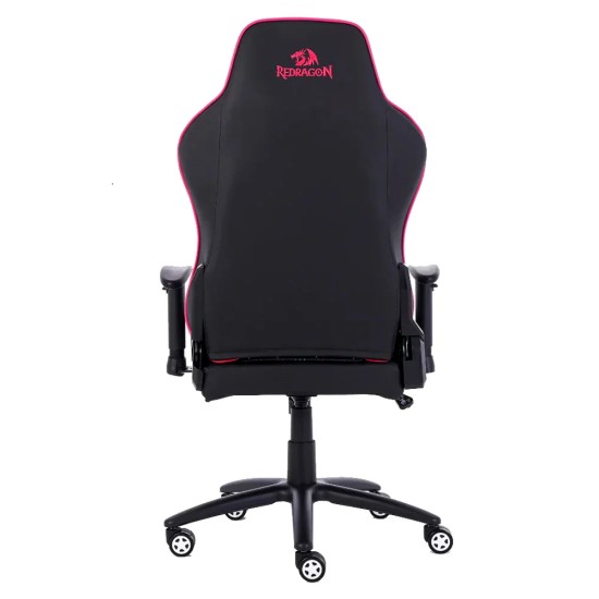 REDRAGON BURNOUT ERGONOMIC PVC LEATHER RECLINING 2D ADJUSTABLE ARMREST HEAVY DUTY METAL BASED PU PADDED GAMING CHAIR – BLACK/PINK