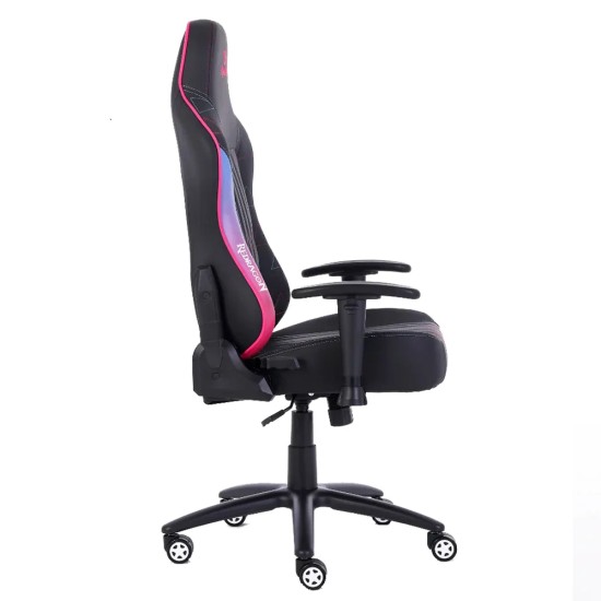REDRAGON BURNOUT ERGONOMIC PVC LEATHER RECLINING 2D ADJUSTABLE ARMREST HEAVY DUTY METAL BASED PU PADDED GAMING CHAIR – BLACK/PINK