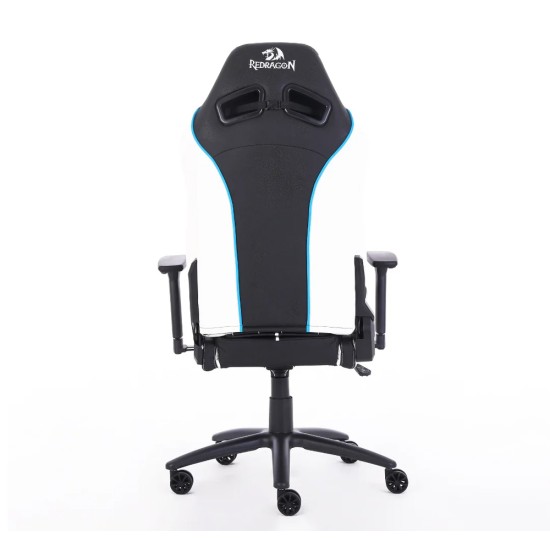 REDRAGON ASSASIN ERGONOMIC MOULD FOAM PVC LEATHER SOFT PADDED 3D ARMREST BUTTERFLY MECHANISIM HEAVY DUTY GAMING CHAIR – BLACK/WHITE