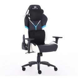 REDRAGON ASSASIN ERGONOMIC MOULD FOAM PVC LEATHER SOFT PADDED 3D ARMREST BUTTERFLY MECHANISIM HEAVY DUTY GAMING CHAIR – BLACK/WHITE
