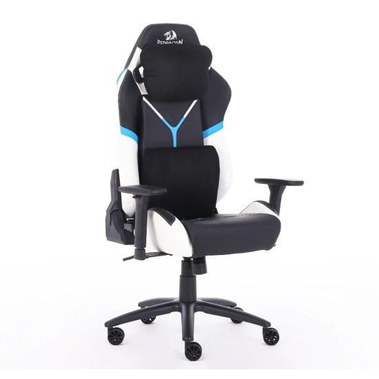 REDRAGON ASSASIN ERGONOMIC MOULD FOAM PVC LEATHER SOFT PADDED 3D ARMREST BUTTERFLY MECHANISIM HEAVY DUTY GAMING CHAIR – BLACK/WHITE