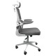 REDRAGON HELA ERGONOMIC HEIGHT AND TILT ADJUSTMENT MICROFIBER FLIP UP ARMREST RECLINING INTEGRATED LUMBAR AND HEAD SUPPORT OFFICE CHAIR – WHITE