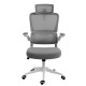 REDRAGON HELA ERGONOMIC HEIGHT AND TILT ADJUSTMENT MICROFIBER FLIP UP ARMREST RECLINING INTEGRATED LUMBAR AND HEAD SUPPORT OFFICE CHAIR – WHITE
