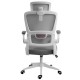 REDRAGON HELA ERGONOMIC HEIGHT AND TILT ADJUSTMENT MICROFIBER FLIP UP ARMREST RECLINING INTEGRATED LUMBAR AND HEAD SUPPORT OFFICE CHAIR – WHITE