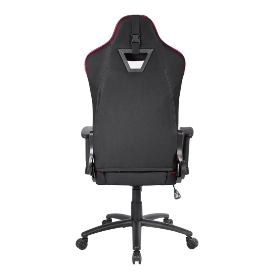 REDRAGON HETH ERGONOMIC MEMORY FOAM 2D RECLIBNE BREATHABLE FABRIC UP TO 130KG LUMBAR AND HEAD SUPPORT GAMING CHAIR – BLACK/RED