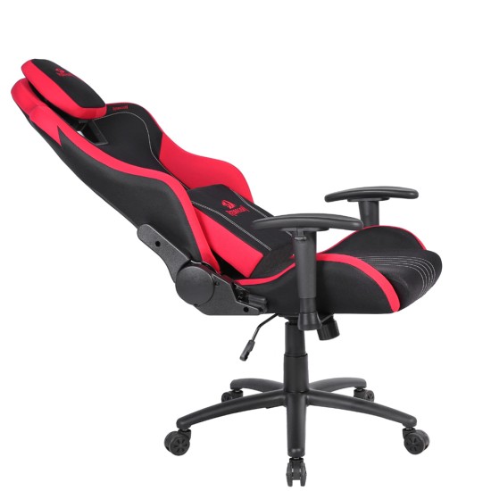 REDRAGON HETH ERGONOMIC MEMORY FOAM 2D RECLIBNE BREATHABLE FABRIC UP TO 130KG LUMBAR AND HEAD SUPPORT GAMING CHAIR – BLACK/RED