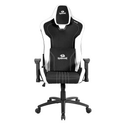 REDRAGON HETH ERGONOMIC MEMORY FOAM 2D RECLIBNE BREATHABLE FABRIC UP TO 130KG LUMBAR AND HEAD SUPPORT GAMING CHAIR – BLACK/WHITE